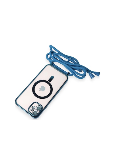 Newface - 916 - iPhone Uyumlu 11 Kılıf Divo Lazer Askılı Magsafe Kapak - - Csmo-tex - Sierra Blue