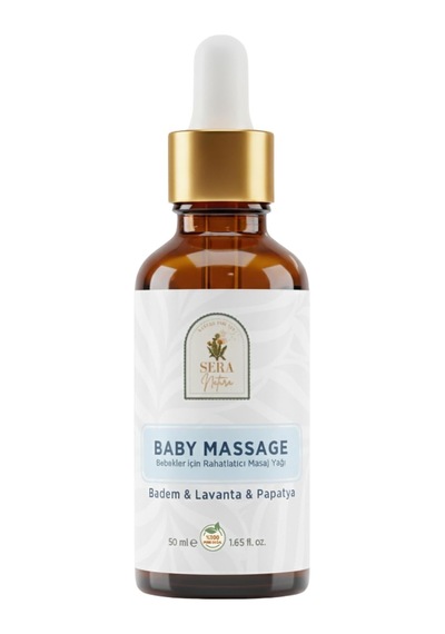 Baby Massage Bebek Masaj Yağı Doğal Badem, Papatya Ve Lavanta Yağı Rahatlatıcı, Nemlendirici Ve Yatışt
