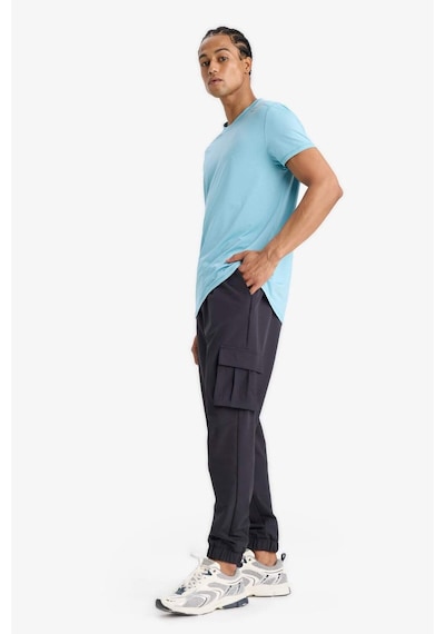 Defacto Slim Fit Dar Kesim Kargo Cepli Dokuma Sporcu Jogger Eşofman Altı E9361ax25auar214 Antrasit-ar214