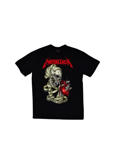 Metallica Baskılı T-Shirt Siyah