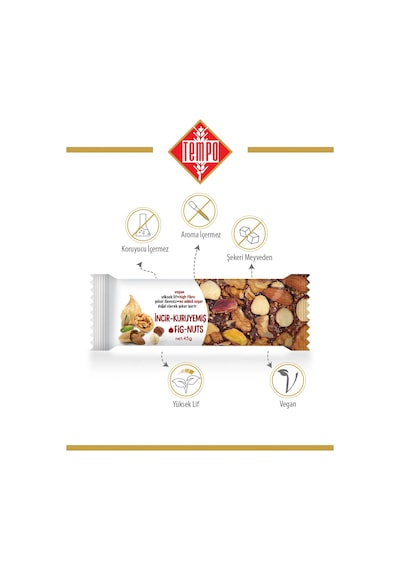 Karışık Kuruyemişli İncir Ezmesi 45 G X 12 Adet