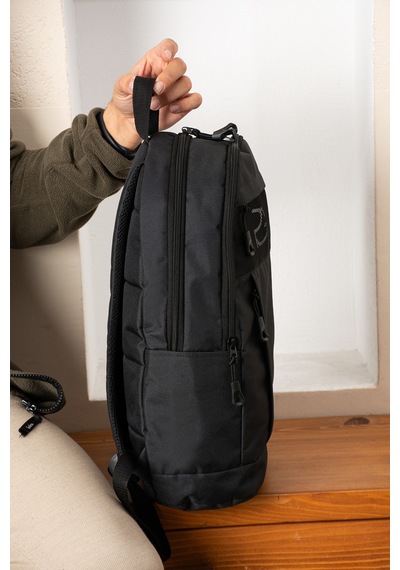 Orijinal Unisex Çok Gözlü Laptop Bölmeli Su Geçirmez Spor Kurs Okul Seyahat Günlük Sırt Çantası siyah