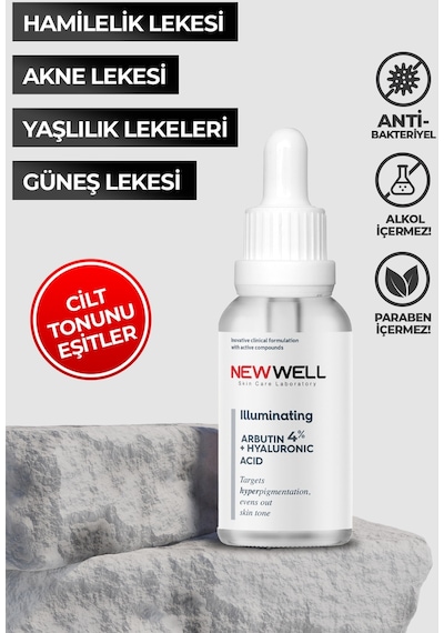 New Well Arbutin Leke Karşıtı Aydınlatıcı Cilt Bakım Serumu 30 ML