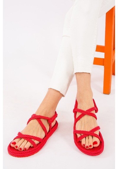Fox Shoes Kırmızı Kadın Sandalet H596011704 Kırmızı