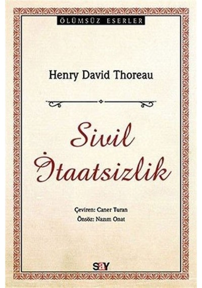 Sivil Itaatsizlik / Henry David Thoreau 9786050204681