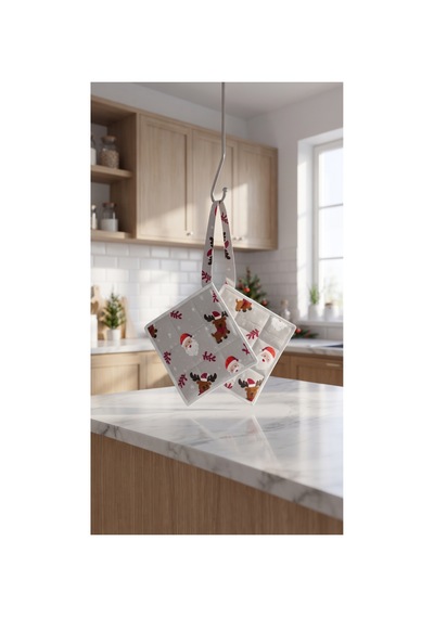 Duck Kumaş Çiftli Mutfak Tutacağı 21x21 Cm Yılbaşı Noel Desenli, Isıya Dayanıklı Fırın Eldiveni, Su İtici Leke Tutmaz, 50 Cm Bağlantılı Gri - 933634694 Gri Duck Kumaş Çiftli Mutfak Tutacağı 21x21 Cm Yılbaşı Noel Desenli, Isıya Dayanıklı Fırın Eldiveni, Su İtici Leke Tutmaz, 50 Cm Bağlantılı Gri - 933634694 Gri