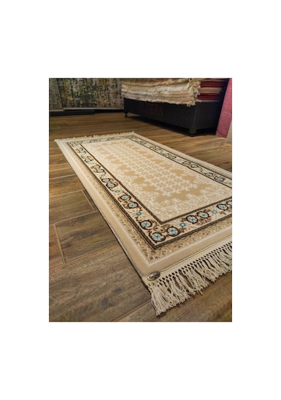 Aspero 4105b Krem-kahve-mavi Halı Çok Renkli