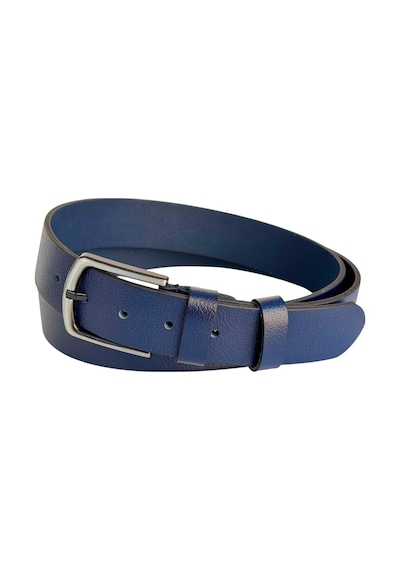 Süzer Deri Battal Boy Hakiki Deri 4 Cm. Tokalı Düz Model Spor Erkek Kemer Lacivert Lacivert