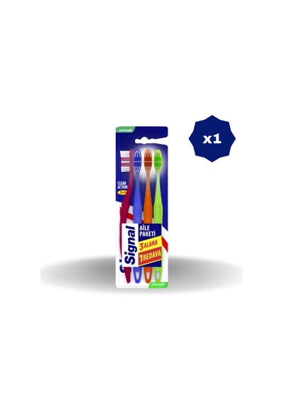Signal Diş Fırçası Clean Action 3+1 - 1 Adet