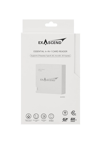 Exascend 4'ü 1 Arada Cfexpress/sd/sd Express/ıcrosd Çoklu Kart Ok