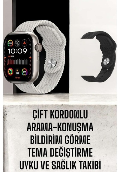 Akıllı Saat Gps Ve Nfc Özellikli Uczhk9pro2-1 Siyah