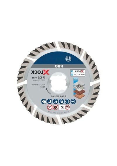 Evrensel Elmas Kesme Diski, 12,5 Cm, X-lock