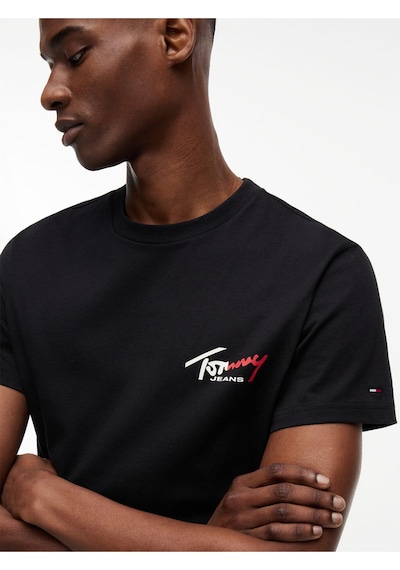 Tommy Hilfiger Erkek Marka Logolu Günlük Kullanıma Uygun Siyah T-shirt Dm0dm22538 Bds-13881 Siyah Tommy Hilfiger Erkek Marka Logolu Günlük Kullanıma Uygun Siyah T-shirt Dm0dm22538 Bds-13881 Siyah