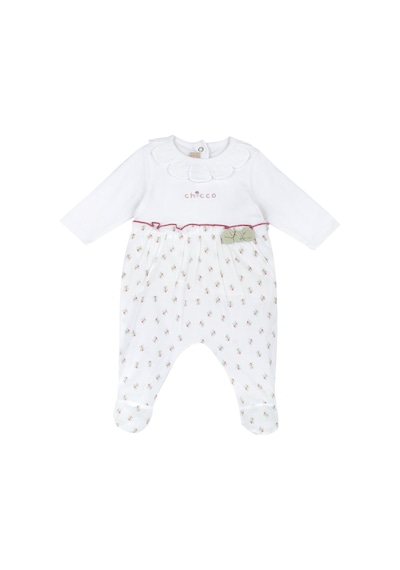 Chicco Kız Bebek Arkadan Açılan Tulum 09101285000000 000033 Beyaz