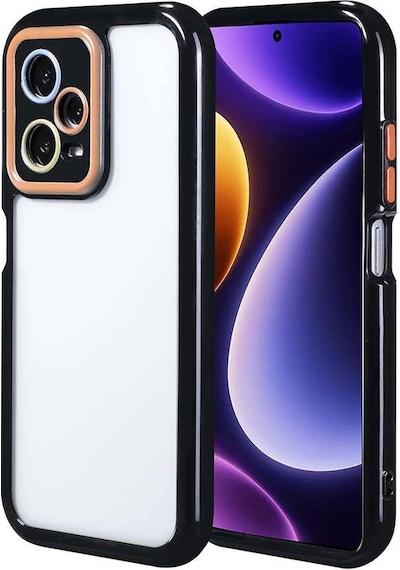 Xiaomi Redmi Note 12 Pro Plus 5g Kılıf Kamera Korumalı Renkli Kenar Ve Çerçeve Tasarımlı Zore Vitami Siyah