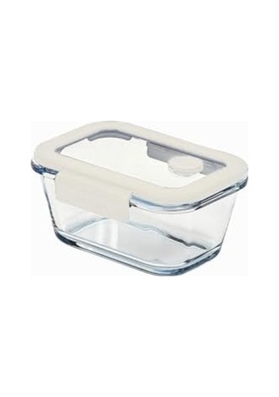 Glace Vakumlu Cam Saklama Kabı 460 Ml Bej