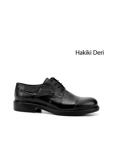 Gönderi(R) Gönderi R Siyah Bağcıklı Hakiki Deri Klasik Ayakkabı Siyah