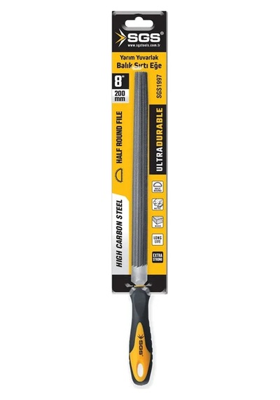 Yarım Yuvarlak Balık Sırtı Eğe 200mm 8"