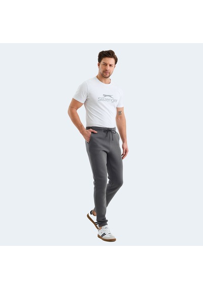 Slazenger VARIOUS Erkek Cepli Dar Paça Koyu Gri Eşofman Altı