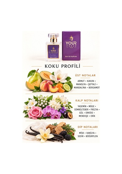 Your Prose K110 Ylang Ylang, Gül Ve Yasemin Notalı Zarif Çiçeksi Kadın Parfümü Edp 50 Ml - 8690352000012yp110