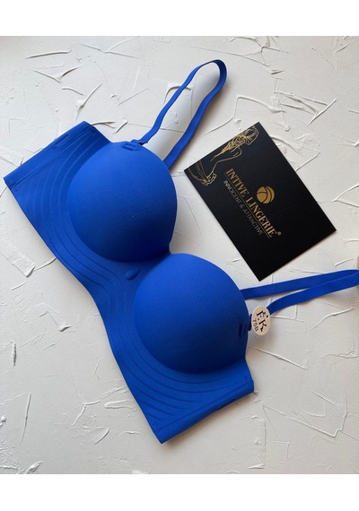 Lady Baby Straplez Kesim Destekli Dikişsiz Balensiz Toparlayıcılı Saks