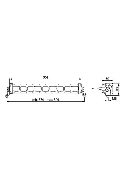 Hella Off-road Alüminyum Gövde Led Lamba 12v-24v Lightbar Lbx-540 1gj360002-002
