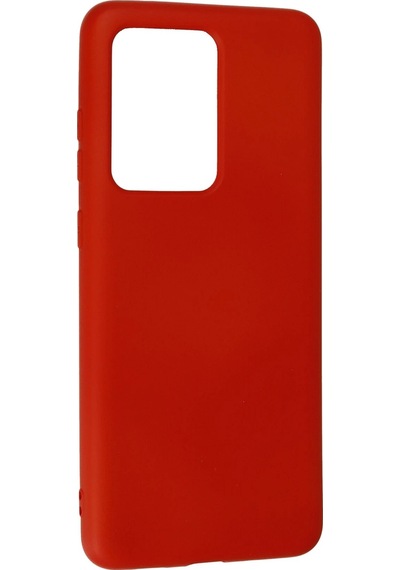 Newface Samsung Galaxy Uyumlu S20 Ultra Kılıf Nano İçi Kadife Silikon Glblseme - 48 - Kırmızı