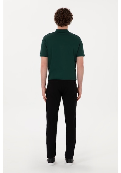 U.S. Polo Assn. Erkek Siyah Slim Fit Kanvas Pantolon 50309119-VR046