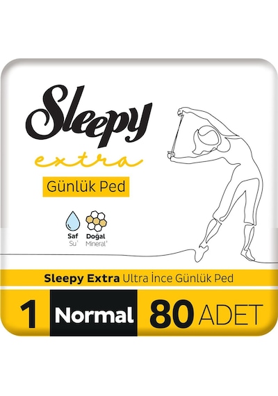 Sleepy Extra Ultra İnce Günlük Ped Normal Ped 80 Adet