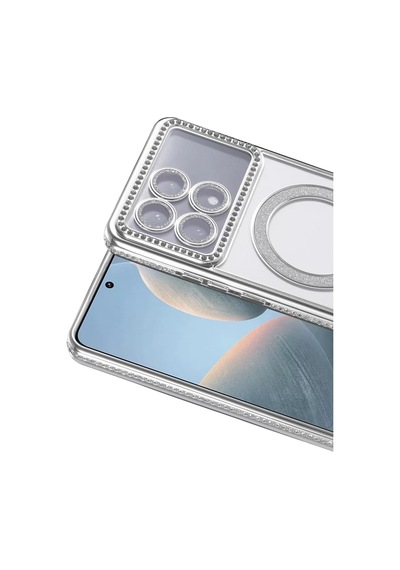 Newface Xiaomi Poco X6 Pro Joke Simli Magneticsafe Kılıf - Gümüş