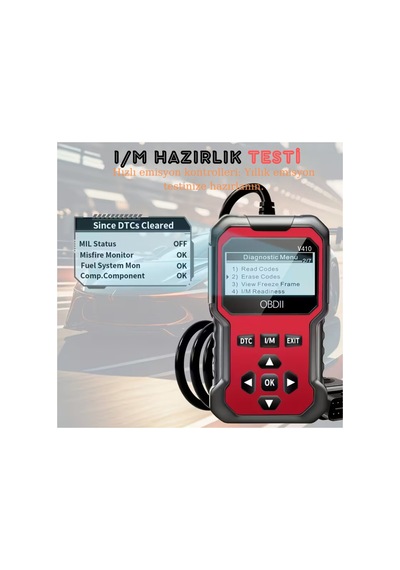 Obd2 Araba Otomobil Arıza Tespit Cihazı Tüm Araçlara Uyumlu Hata Okuma Silme Işık Söndürme - 822170237
