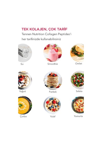 Tip 1, Tip 2 Ve Tip 3 Saf Hidrolize Kolajen, Pure Collagen Peptides, Hyaluronik Asit, Vitamin C, Biotin, Elastin Her Serviste Yüksek Kaliteli 10 Gr Kollajen , 306 Gram 30 Servis