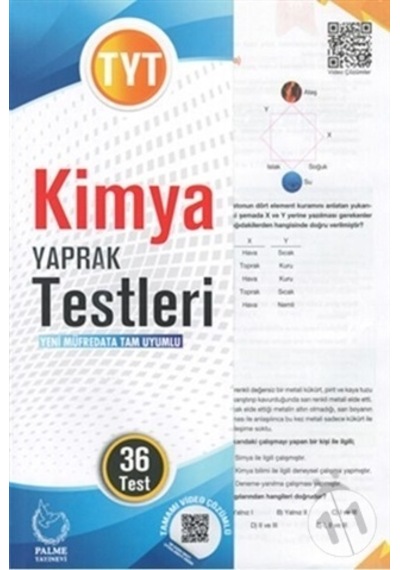 Yks Tyt Kimya Yaprak Test Palme Yayınları