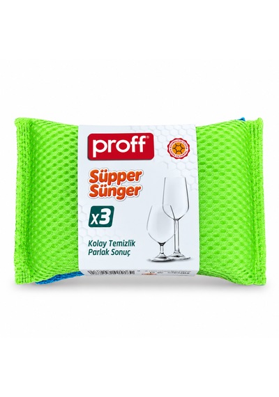 Proff 3'lü Süpper Sünger