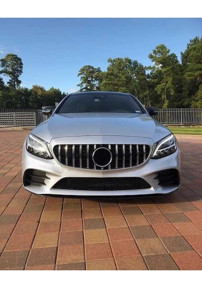 Mercedes W205 C Serisi Silver Gtr Ön Panjur Izgara Böbrek C180