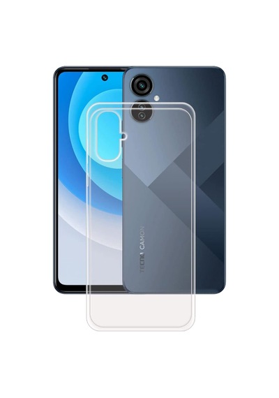 Tecno Uyumlu Camon 19 Neo Kapak 1mm Süper Silikon Şeffaf Kılıf