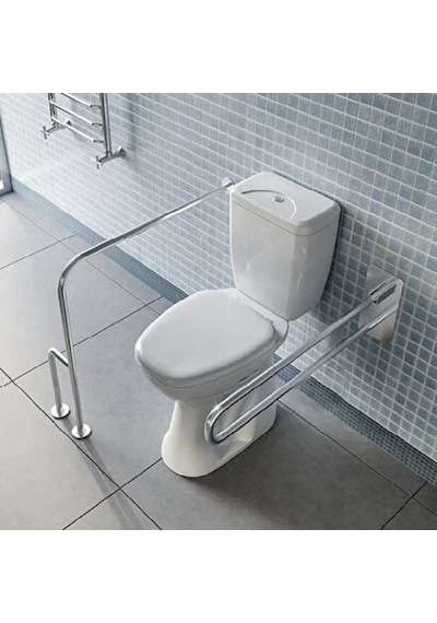Ece Banyo Bedensel Engelli Kullanımına Uygun Alttan Çıkışlı Klozet Seti