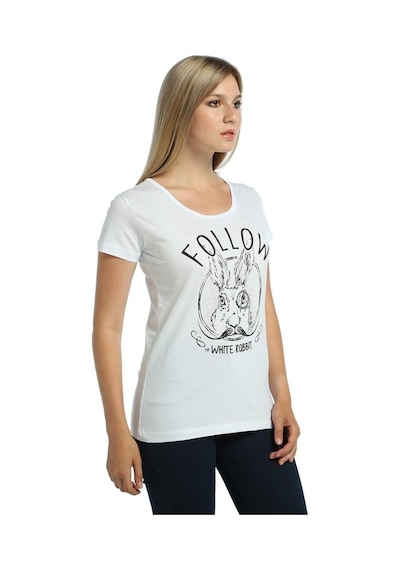 Bant Giyim - White Rabbit Beyaz Kadın T-Shirt Tişört Bant Giyim - White Rabbit Beyaz Kadın T-Shirt Tişört