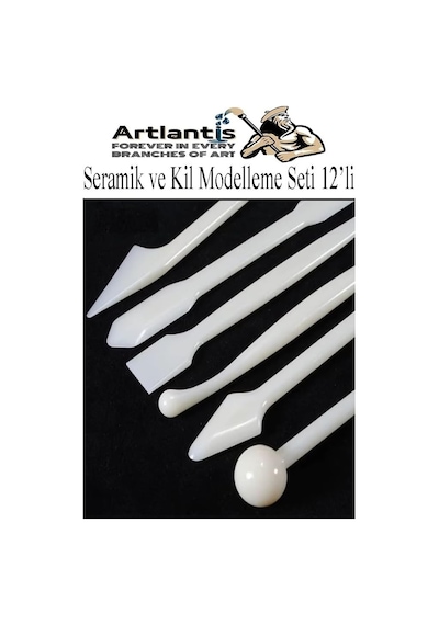 Seramik Kil Çömlek Modelleme Seti 12 Parça 1 Paket Polimer Kil Şekillendirici Modelaj Oyma Temizleme Marzipan Çiçe Diğer