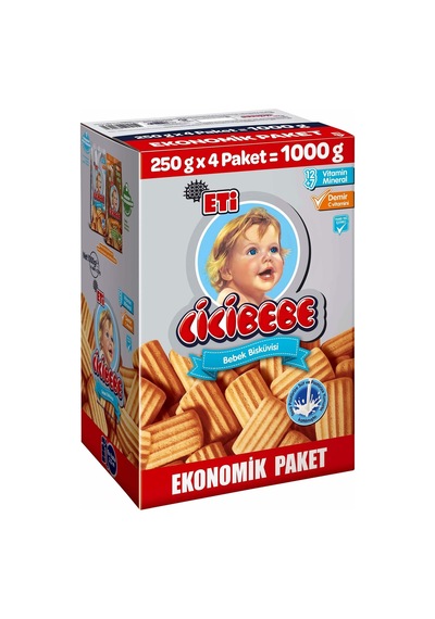 4 Adet Eti Cicibebe Bisküvi 1 Kg