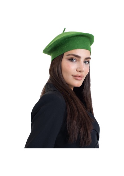 Ladycolor Fransız Keçe Bere Ressam Fıstık Yeşili
