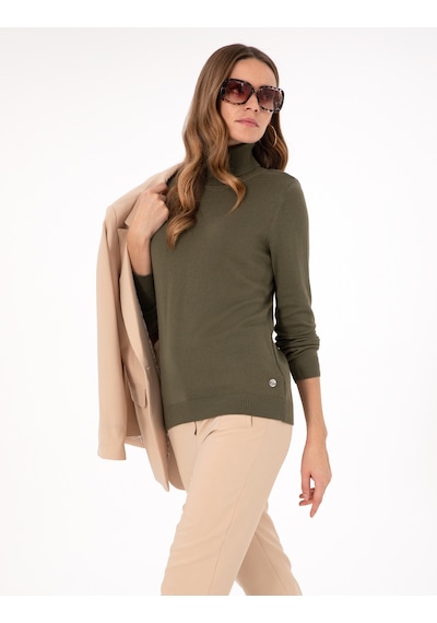 Pierre Cardin Kadın Haki Kazak /triko 50300786-vr027 Haki