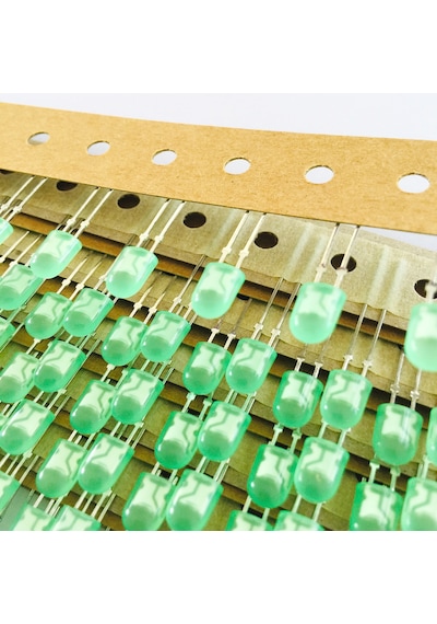 5Mm Oval Bacaklı Yeşil Led Diyot - Toyoda Gosei Marka - 2000 Adet