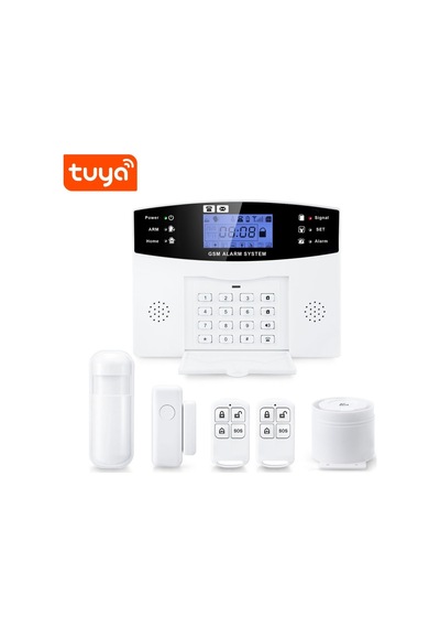 Ev Ve İşyeri İçin Uzaktan Kumandalı Alarm Sistemi Wifi-gsm Hatlı Hareket Sensörlü Şarjlı Alarm Seti