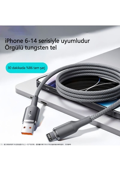 Apple Usb Şarj Kablosu 1 5 Metre iPhone 6 14 Uyumlu Carplay Destekli Pd 27w Hızlı apple