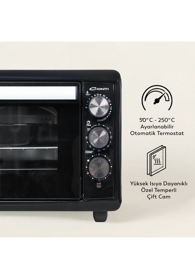 Conti CMF-501 Bakeon 42 L Fırın Siyah