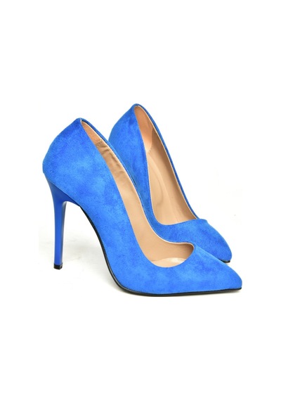 Fox Shoes Saks Mavi Kadın Topuklu Ayakkabı 8922151902 Saks Mavi