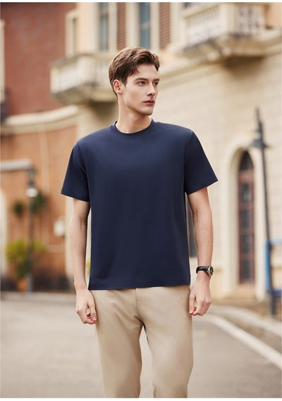 New Performance Premium Basic T-shirt 67.1% Naylon 22.0% Pamuk 10.9% Spandex Lacivert