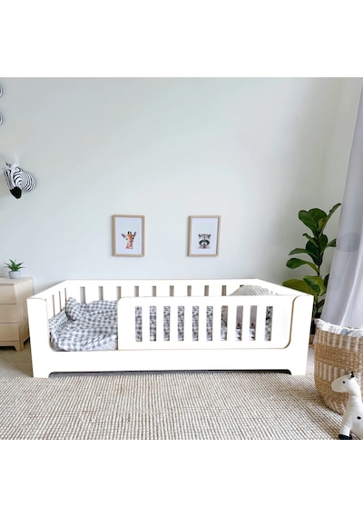 Markaawm Zambak Montessori Karyola Çocuk Ve Bebek Beşik Beyaz