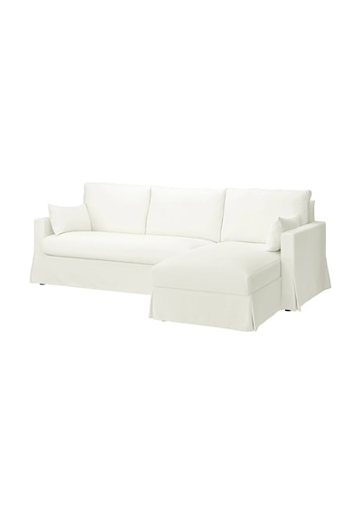 Ikea Beyaz Lüks Kanepe - Uzanma Koltuklu 3'lü Kanepe